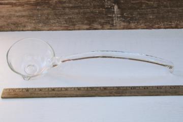 vintage glass ladle for a punch bowl, holiday or wedding serveware