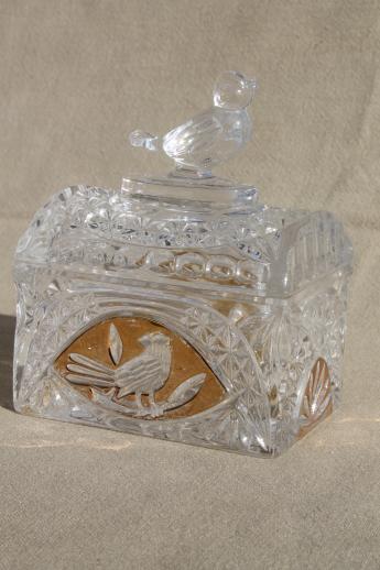 Vintage HOFBAUER Byrdes Collection Crystal Bird Trinket Dish /hgo – Pathway  Market