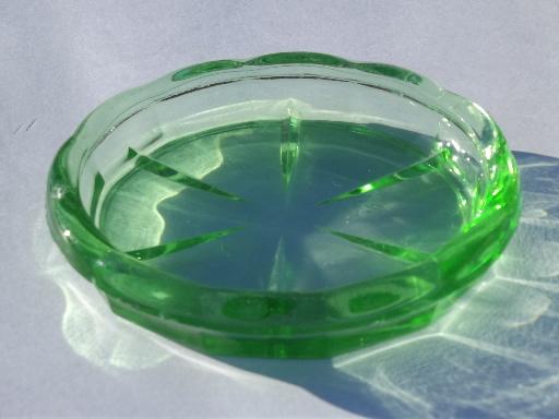 green glass coasters