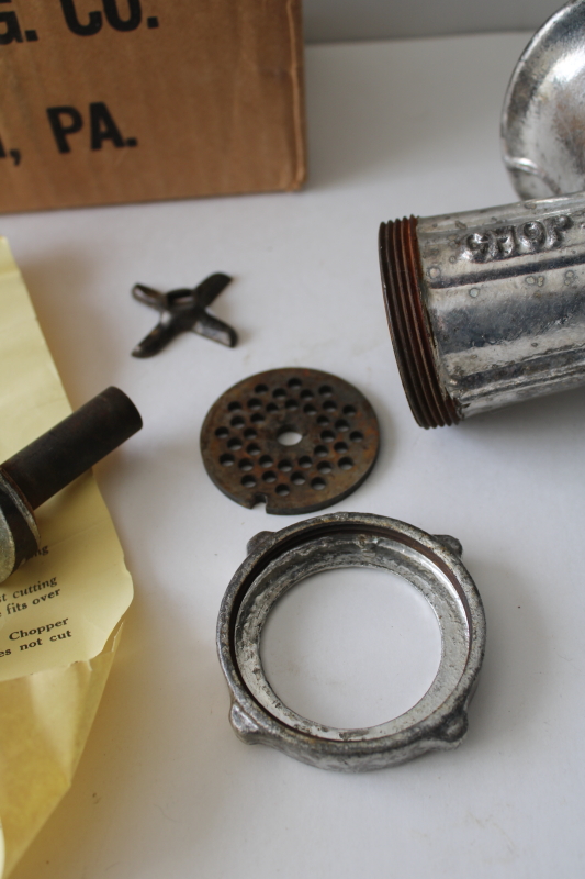 vintage hand crank food chopper meat grinder Chop Rite Number 5