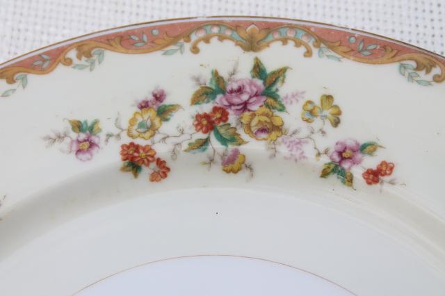vintage hand painted Made in Japan Esco fine china dinnerware, service for 8