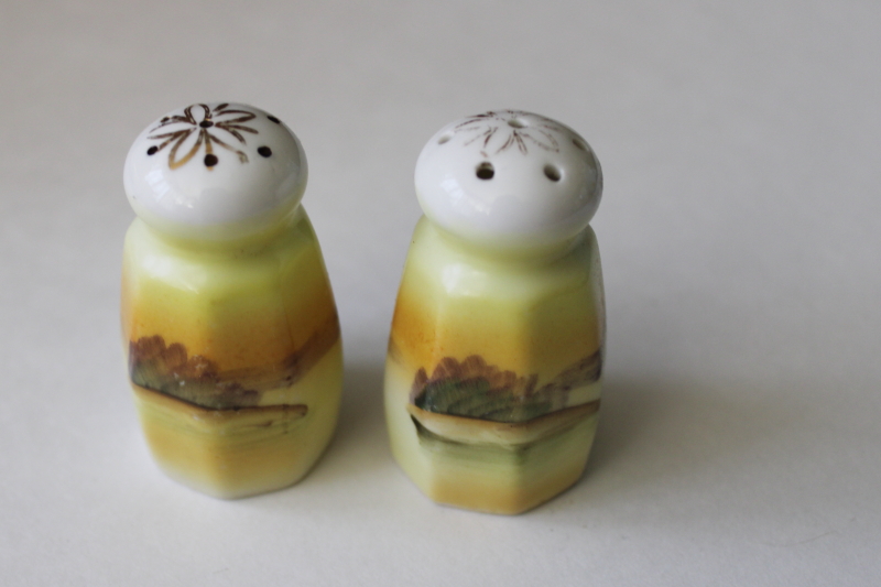 Salt and Pepper Shakers, 3 Sets, Hand Painted China, Vintage Salt and  Pepper, Made in Japan, 1950s 13363