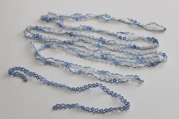 vintage handmade tatted lace edging cotton thread something blue for a bride