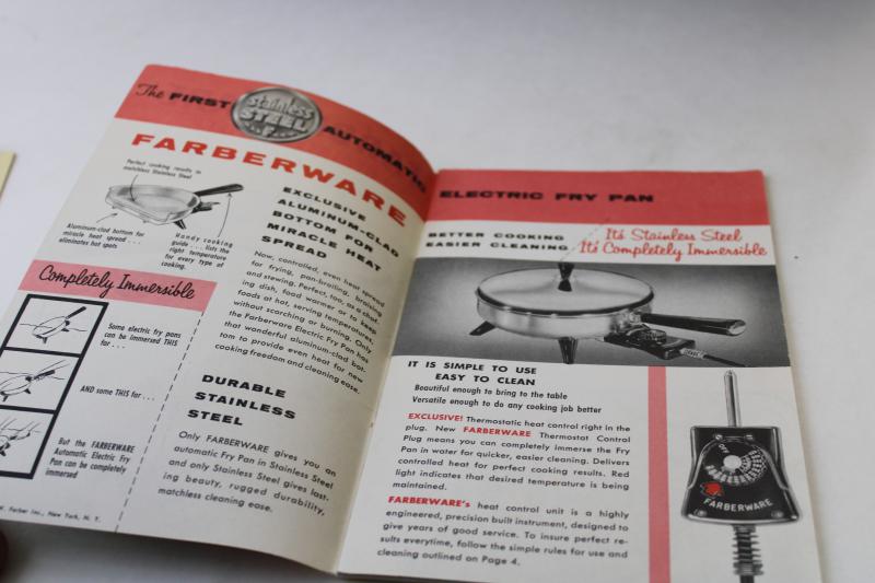 vintage kitchen small appliance recipe booklets, 50s 60s 70s advertising cookbooks