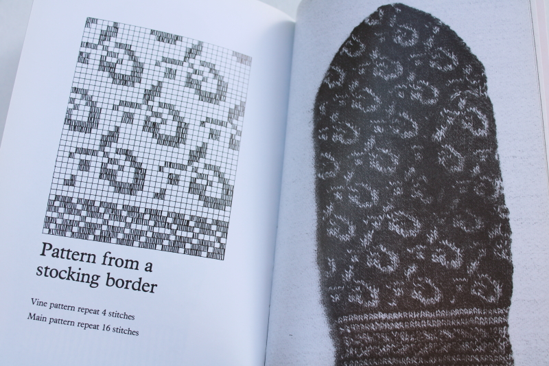 vintage knitting book, Swedish country wool mittens patterns hand or machine knit