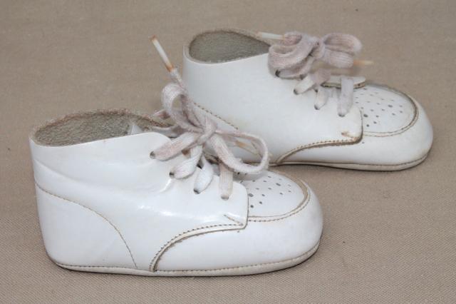 vintage leather baby shoes, soft sole 
