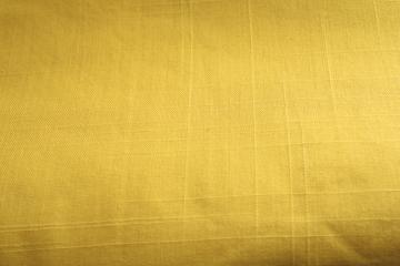 vintage linen weave easy care poly fabric, French country mustard yellow gold color