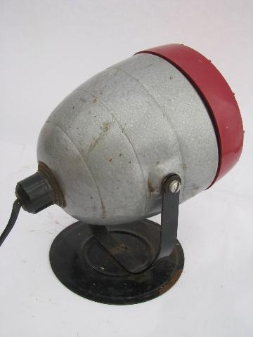 vintage machine-age Kodak Model A Safelight photo darkroom lamp