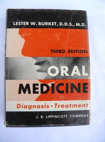 vintage medical dental book Oral Medicine Diagnosis - Treatment