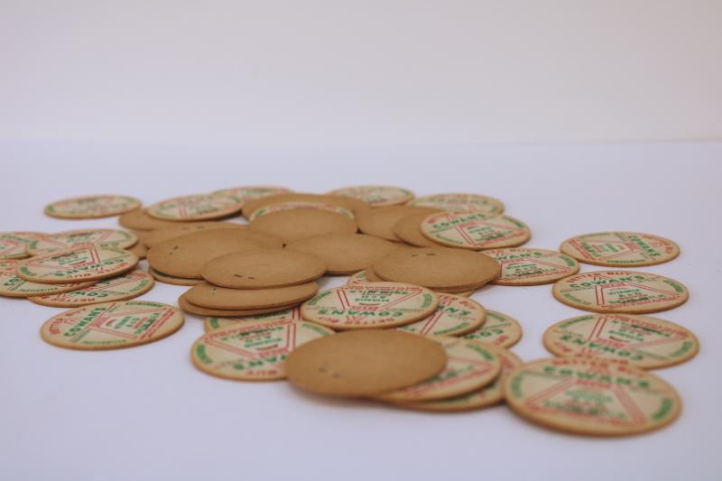 vintage milk bottle caps Cowan's Oshkosh Wisconsin dairy advertising