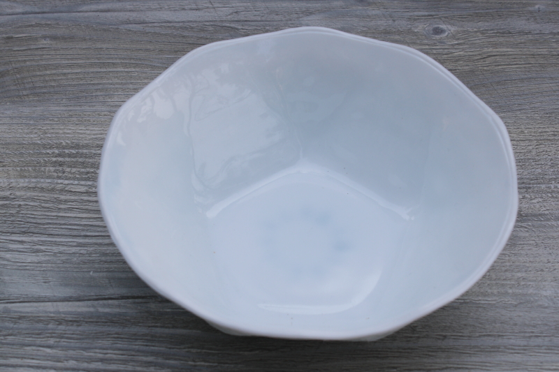 vintage milk glass bowl, pineapple and floral pattern pressed glass, snack bowl or candy dish