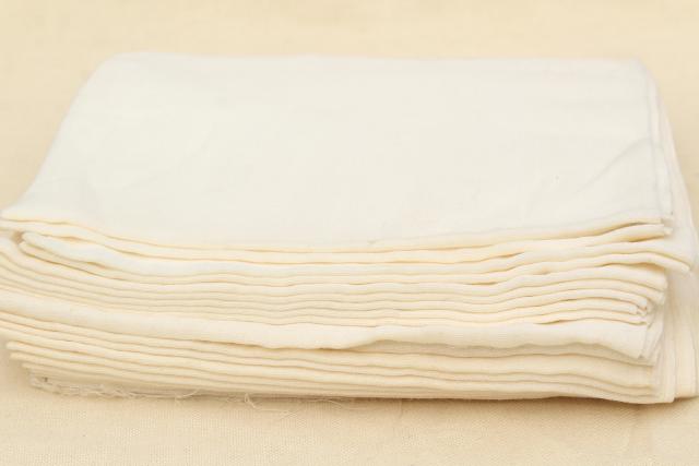 vintage natural unbleached cotton gauze cheese cloth fabric yardage, 10 yds 36 wide