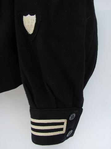 vintage old sailor's wool dress blues jumper & pants