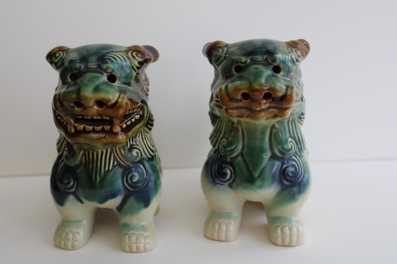 ceramic foo dogs figurines