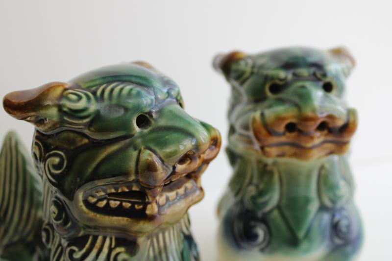 ceramic foo dogs figurines