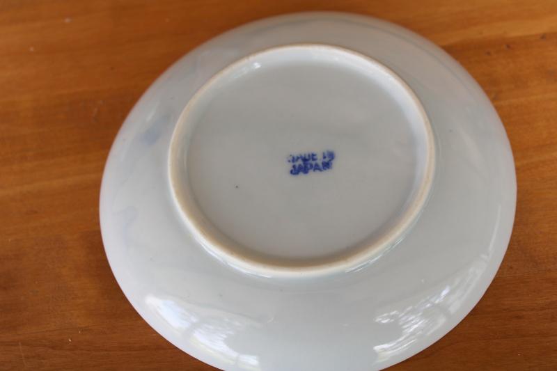 vintage phoenixware hand painted china saucers cup plates Japanese porcelain, Occupied Japan