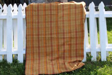 vintage wool & cotton, camp, or carriage blankets