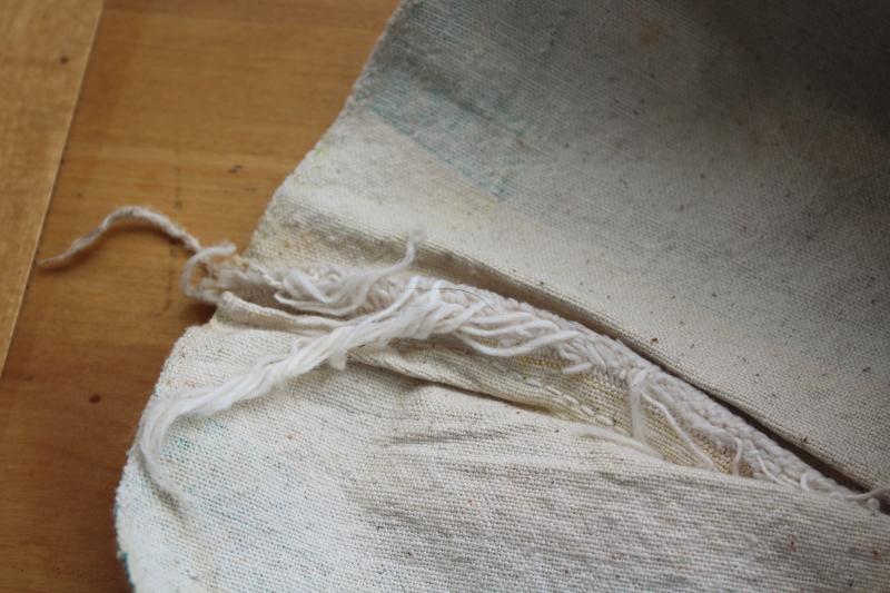 vintage printed cotton feedsack, farm seed bag Alfalfa for Profitable Farming