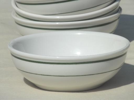 vintage restaurant ware china, diner soup / stew / chili bowls set of 8