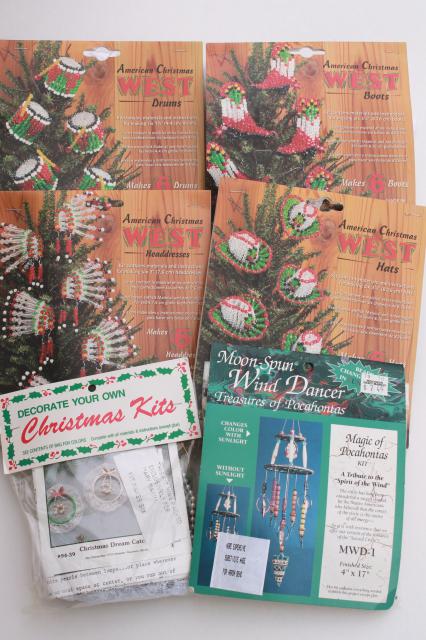 Download Vintage Sealed Craft Kits American West Western Cowboy Christmas Ornaments To Make PSD Mockup Templates