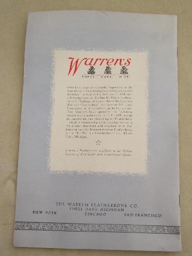 vintage sewing notions booklet, Warren's bias tape and frillings ideas