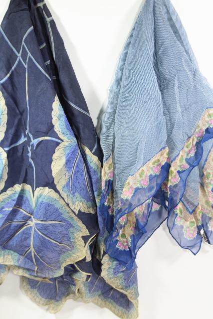 vintage silk scarf lot, 80+ pure silk scarves in all colors to wear or upcycle fabric