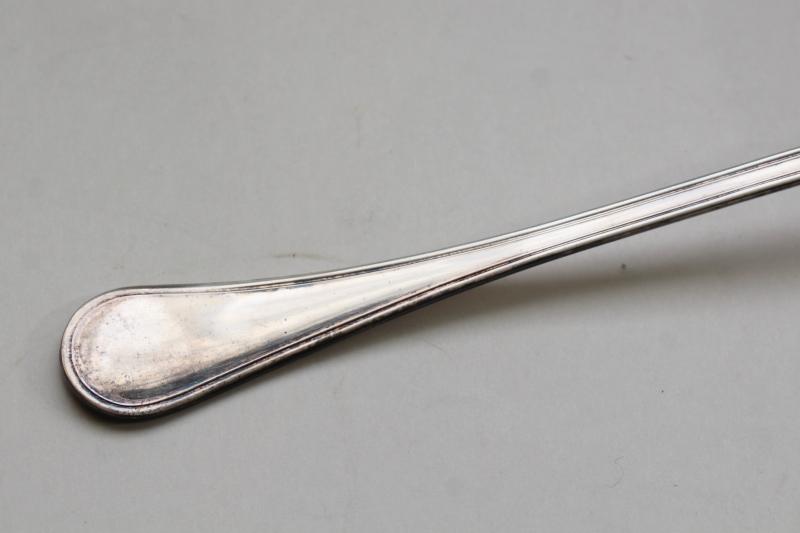 vintage silver ladle for punch bowl or soup tureen, Broggi Italy silverplate