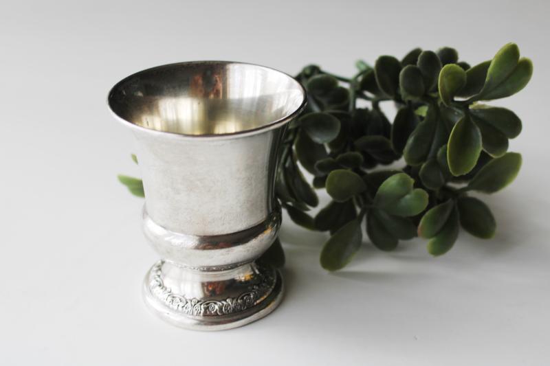 vintage sterling silver toothpick holder vase, Prelude International Silver