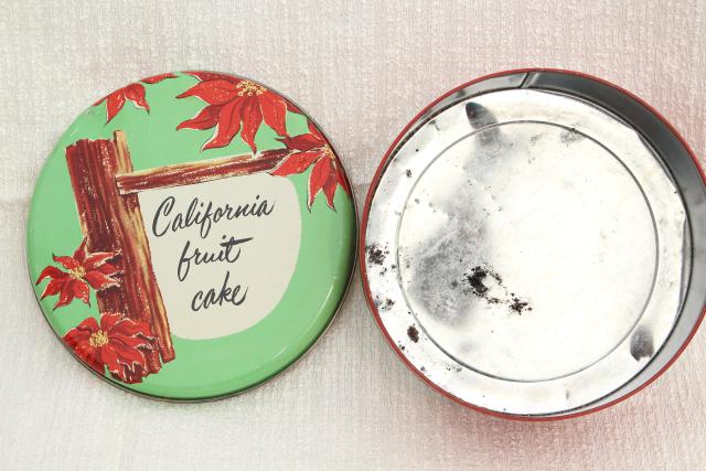 vintage tin collection, pretty flowered biscuit or tea canister & round cake tins