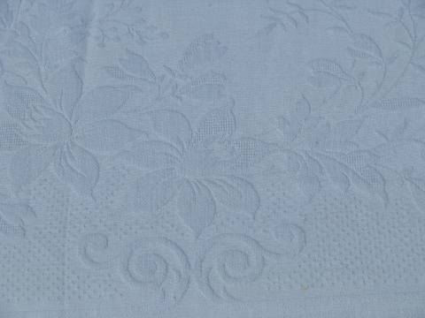 vintage white cotton matelasse bed cover bedspread for four-poster bed
