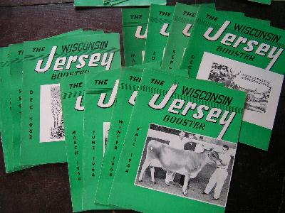 vintage wi jersey booster dairy cattle cows pedigrees, ads