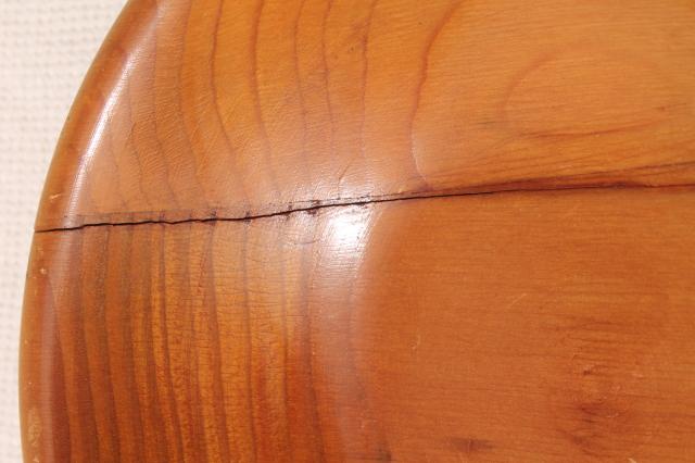 vintage wood bowls Sitka 'airplane' spruce Posey Mfg. Hoquiam Washington