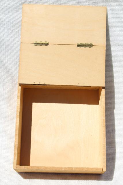 vintage wood box store counter display case, Bronnley English Lemon soap w/ Royal warrant 