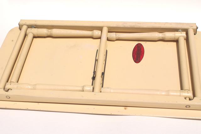 vintage wood folding tray for bed or chair, easel top lap desk for coloring, laptop or tablet