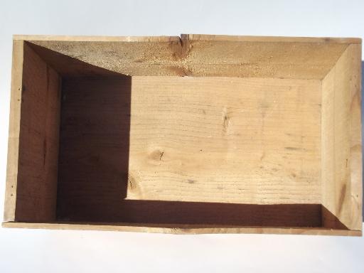 vintage wood packing crate, Flora Danica - Denmark shipping box