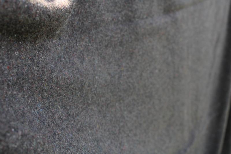 vintage wool blanket, army or camp bunk blanket, heavy scratchy grey