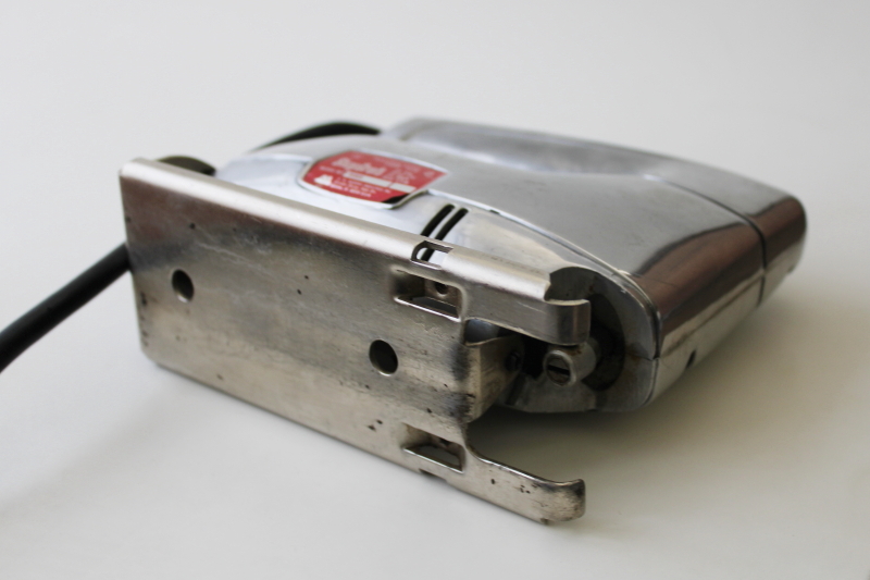 working midcentury vintage Shopcraft 9150T1 electric saber saw / jigsaw all metal