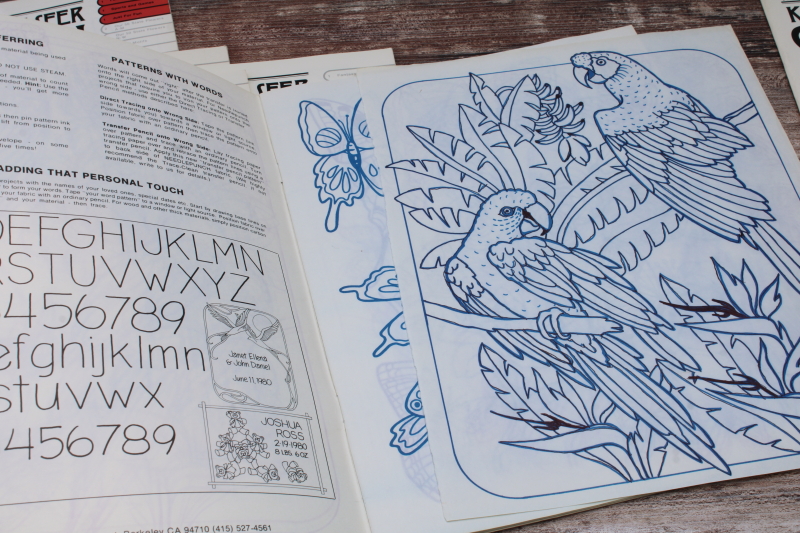 photo of 10 books set Keepsake iron on transfers, huge variety of vintage designs for embroidery or painting #6