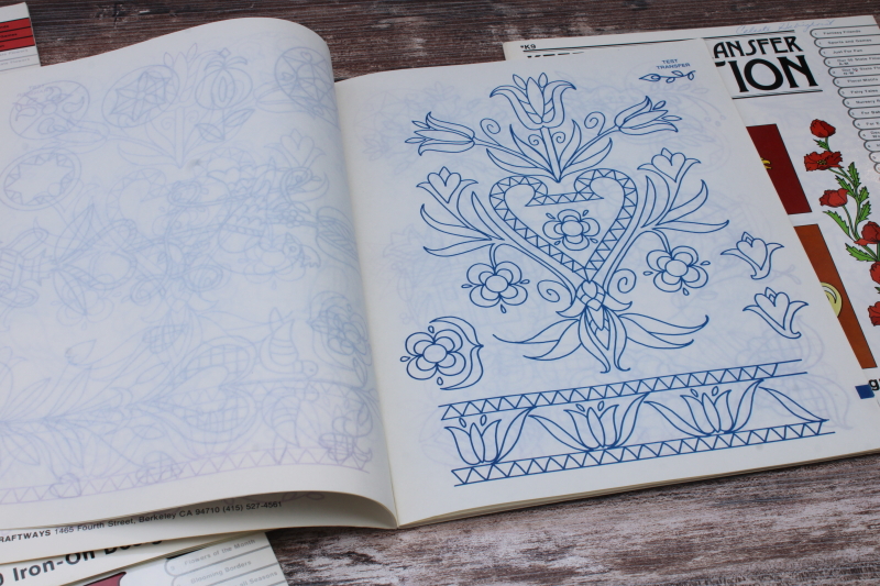 photo of 10 books set Keepsake iron on transfers, huge variety of vintage designs for embroidery or painting #9