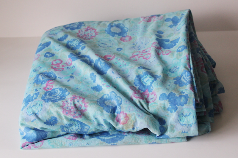 photo of 10+ yards 70s 80s vintage floral print poly soft brushed light floaty fabric for retro lingerie #7