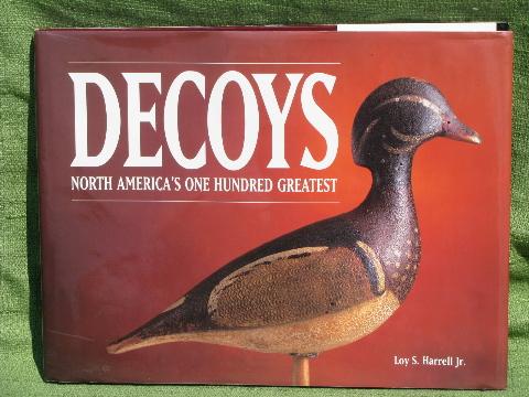 photo of 100 Greatest Decoys, antique decoy color photos collector's book #1