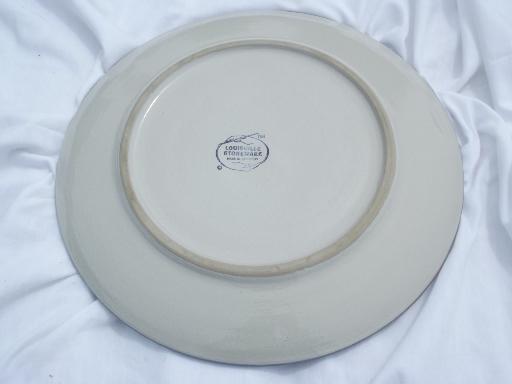 photo of 12 Days of Christmas Louisville stoneware chop/cake plate, MA Hadley #4