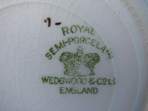 photo of 12 antique wedgwood china soup plates #3