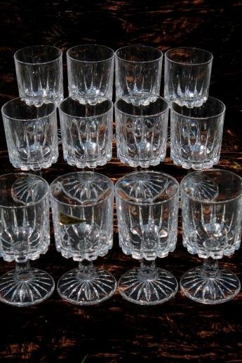 photo of 12 water glasses Zeus Royal Crystal Rock Italian lead crystal goblets RCR label #1