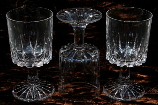 photo of 12 water glasses Zeus Royal Crystal Rock Italian lead crystal goblets RCR label #5