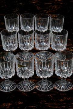 catalog photo of 12 water glasses Zeus Royal Crystal Rock Italian lead crystal goblets RCR label