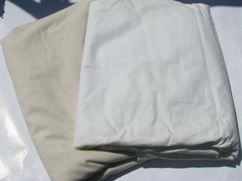 photo of 15 POUNDS vintage fabric sewing material, all white and ivory #3