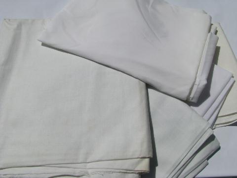 photo of 15 POUNDS vintage fabric sewing material, all white and ivory #5