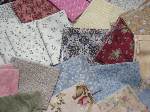 photo of 18 lbs cotton print quilt fabrics, designer quilting prints 200+ fat quarters  #6