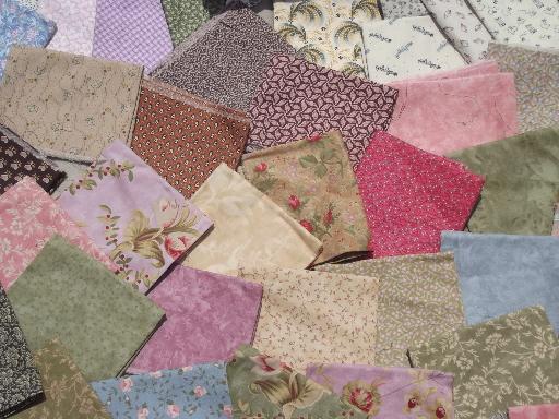 photo of 18 lbs cotton print quilt fabrics, designer quilting prints 200+ fat quarters  #7